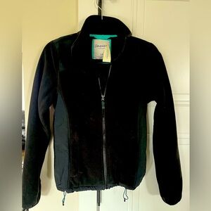 NWT Abercrombie and Fitch black fleece jacket